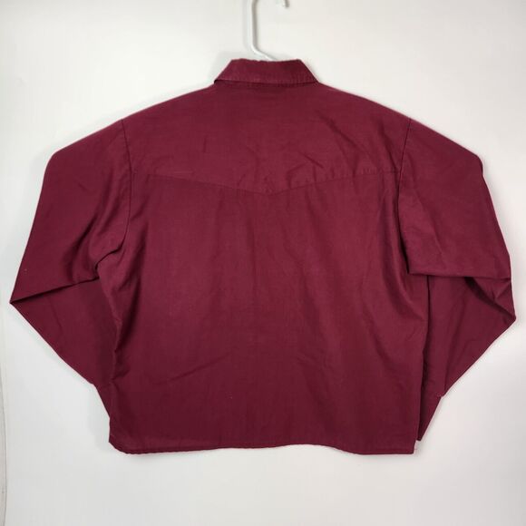 Southwestern Button Down Mens Sz L Brush Popper Pearl‎ Snap Western Cowboy Chore - Picture 9 of 12